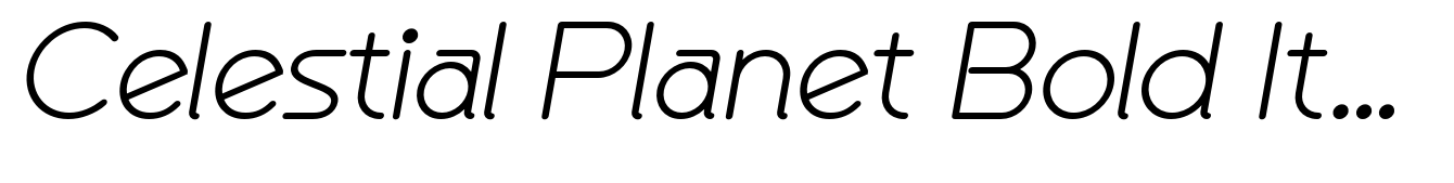 Celestial Planet Bold Italic